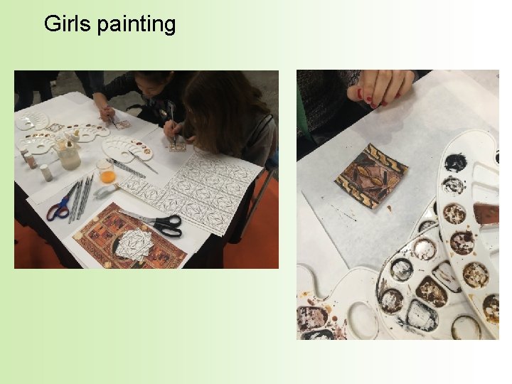 Girls painting 