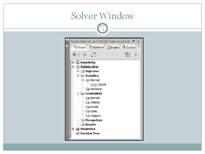 Solver Window 10 6 