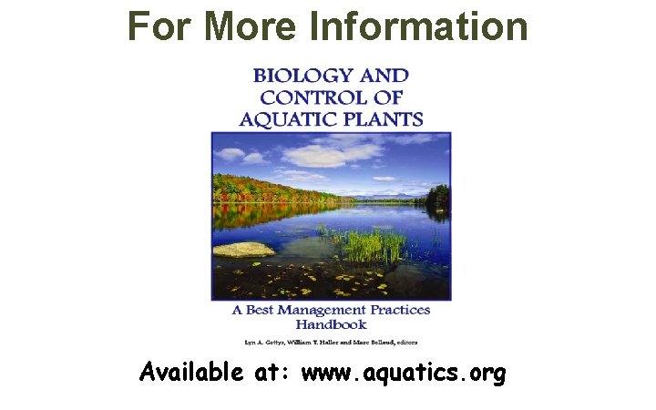 For More Information Available at: www. aquatics. org For More Information Available at: www. aquatics. org