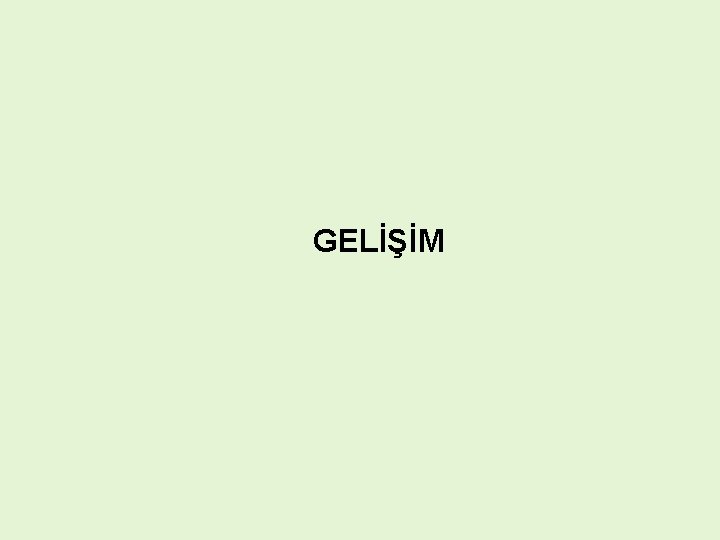 GELİŞİM 