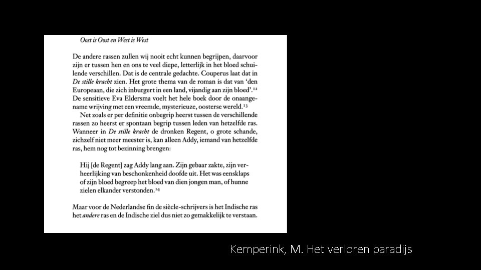 Kemperink, M. Het verloren paradijs Kemperink, M. Het verloren paradijs