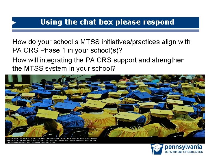 Using the chat box please respond How do your school’s MTSS initiatives/practices align with Using the chat box please respond How do your school’s MTSS initiatives/practices align with
