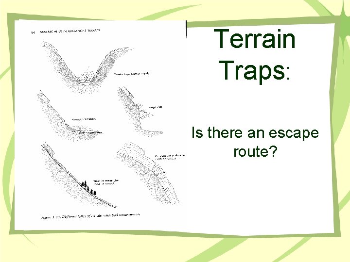 Terrain Traps: Is there an escape route? 