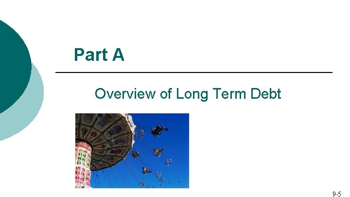 Part A Overview of Long Term Debt 9 -5 
