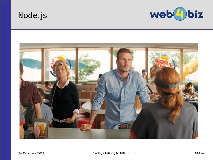 Node. js 26 February 2021 Node. js talking to PROGRESS Page 16 