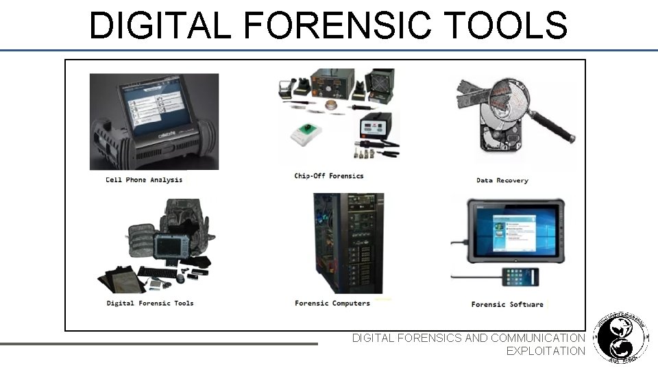 DIGITAL FORENSIC TOOLS DIGITAL FORENSICS AND COMMUNICATION EXPLOITATION 