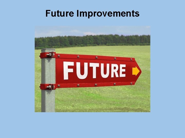 Future Improvements 