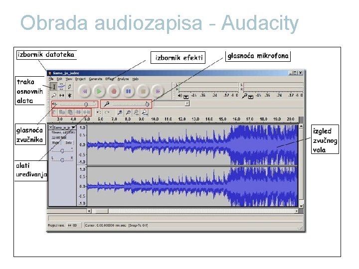 Obrada audiozapisa - Audacity 