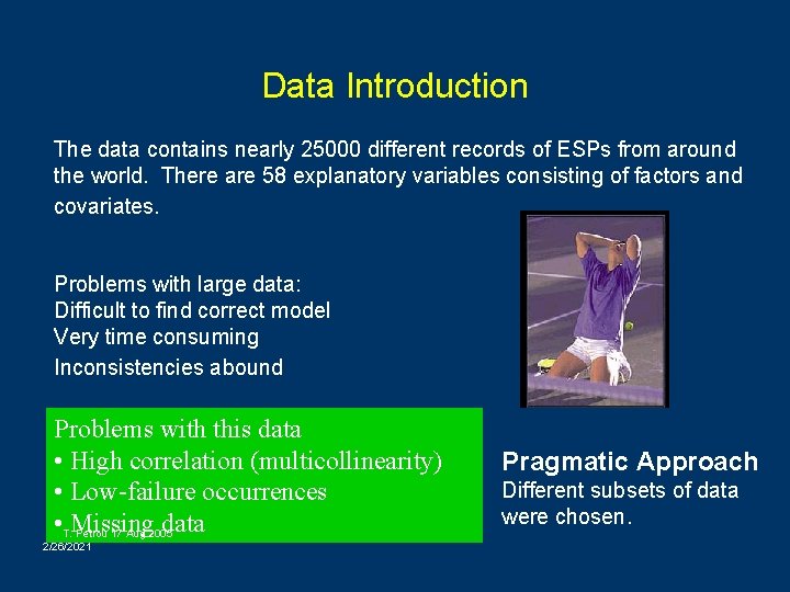 Data Introduction The data contains nearly 25000 different records of ESPs from around the