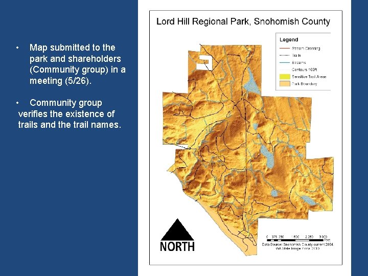  • Map submitted to the park and shareholders (Community group) in a meeting