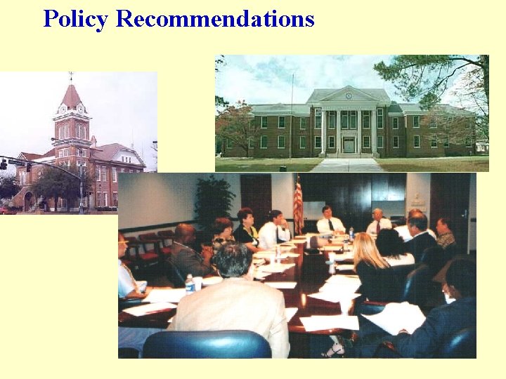 Policy Recommendations 