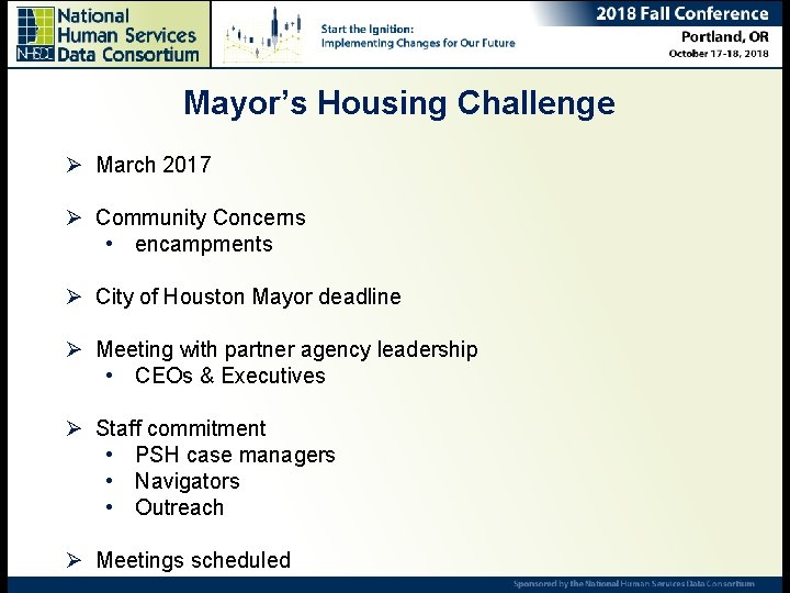 Mayor’s Housing Challenge Ending Chronic Homelessness – Are we there yet? Rausch, Senior Research