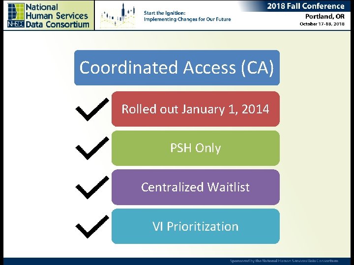 Ending Chronic Homelessness – Are we there yet? Coordinated Access (CA) Ana Rausch, Senior