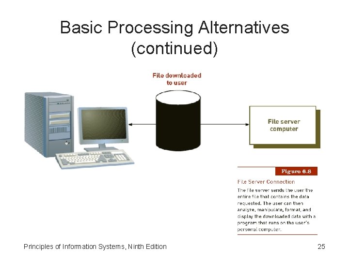 Basic Processing Alternatives (continued) Principles of Information Systems, Ninth Edition 25 