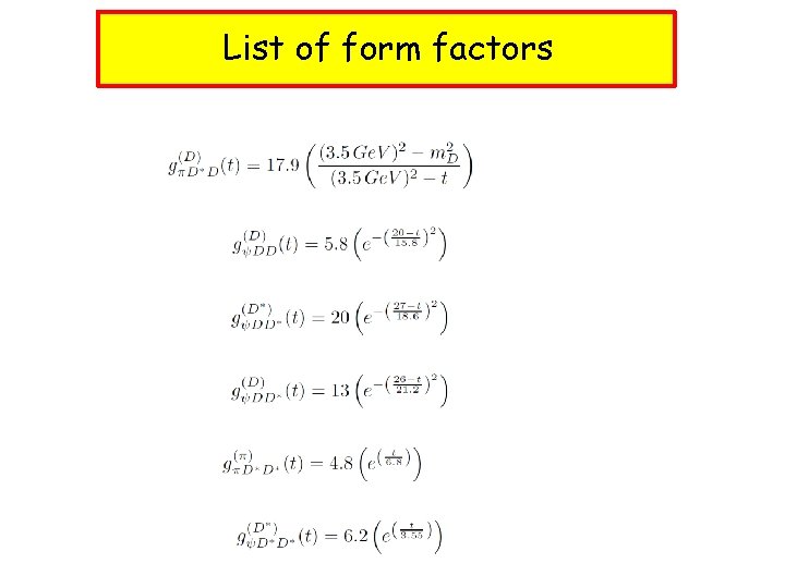 List of form factors 