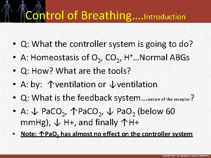 Control of Breathing…. Introduction • • • Q: What the controller system is going