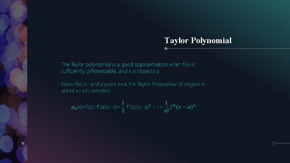 Taylor Polynomial 12 