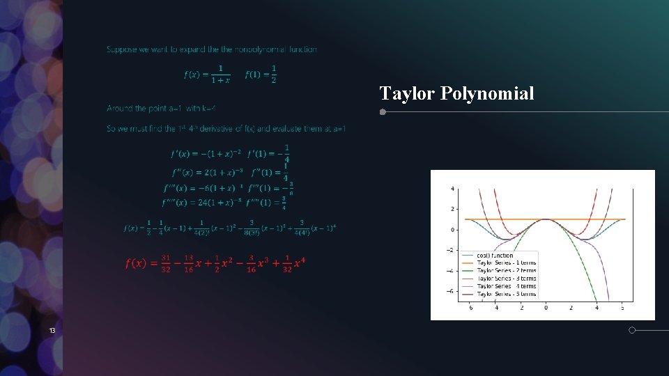  Taylor Polynomial 13 
