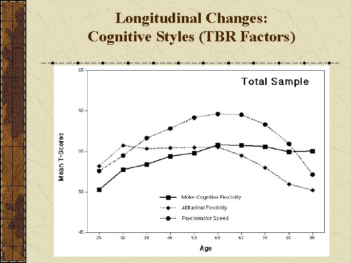 Longitudinal Changes: Cognitive Styles (TBR Factors) 