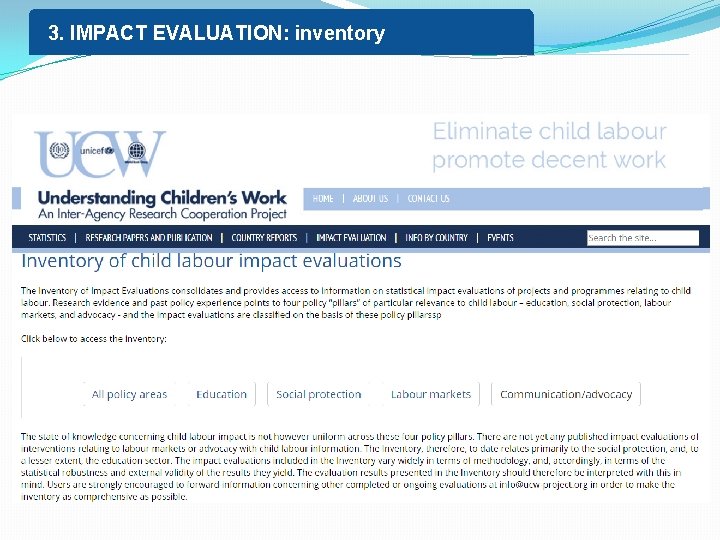 3. IMPACT EVALUATION: inventory 