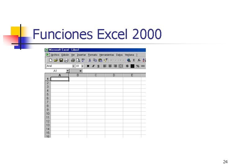 Funciones Excel 2000 24 