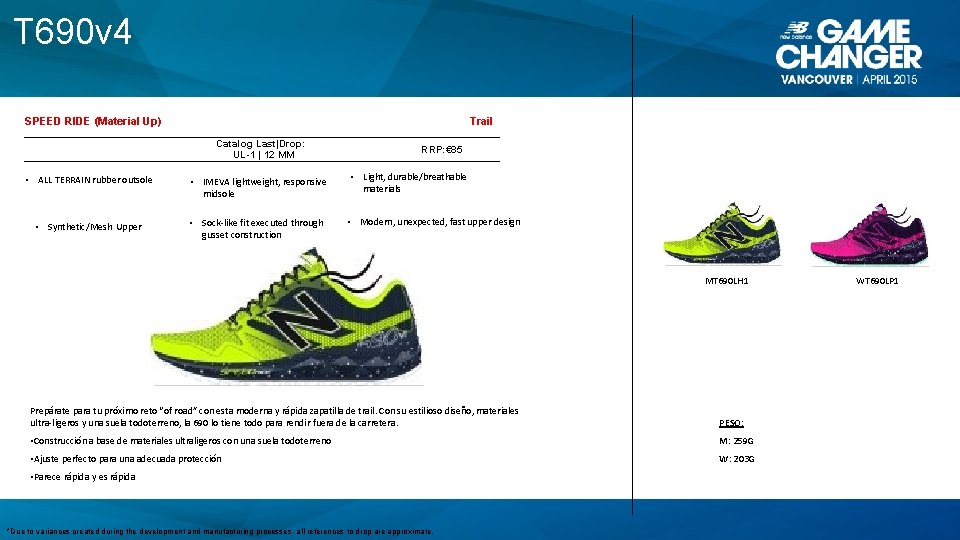 T 690 v 4 SPEED RIDE (Material Up) Trail Catalog Last|Drop: UL-1 | 12