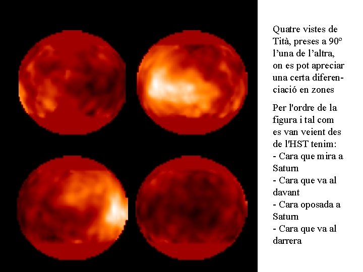 Quatre vistes de Tità, preses a 90º l’una de l’altra, on es pot apreciar