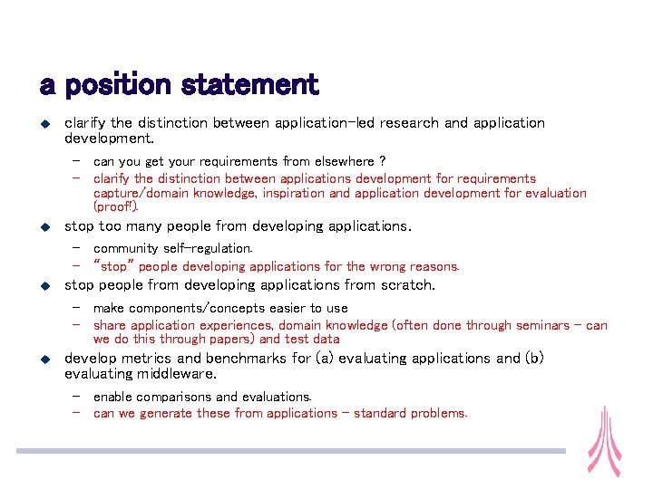 a position statement u clarify the distinction between application-led research and application development. – a position statement u clarify the distinction between application-led research and application development. –