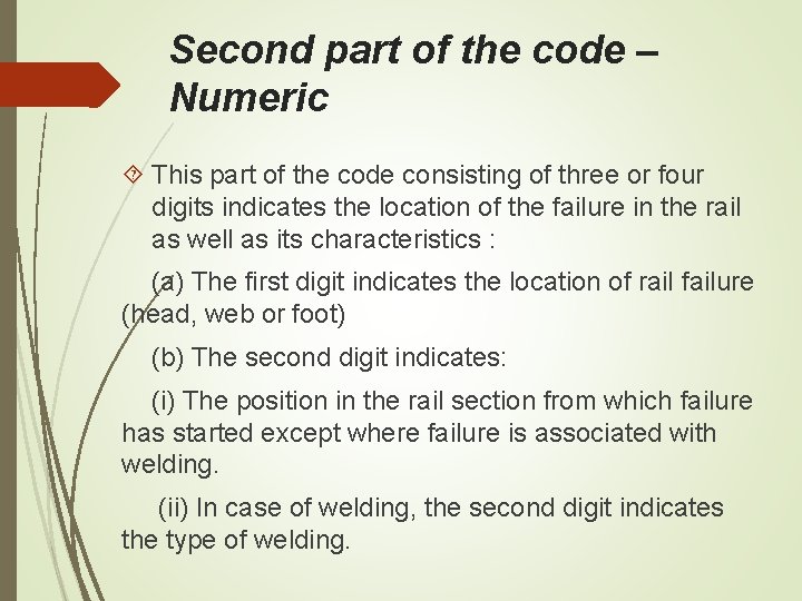 Second part of the code – Numeric This part of the code consisting of Second part of the code – Numeric This part of the code consisting of