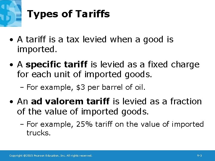 Chapter 9 The Instruments of Trade Policy Preview