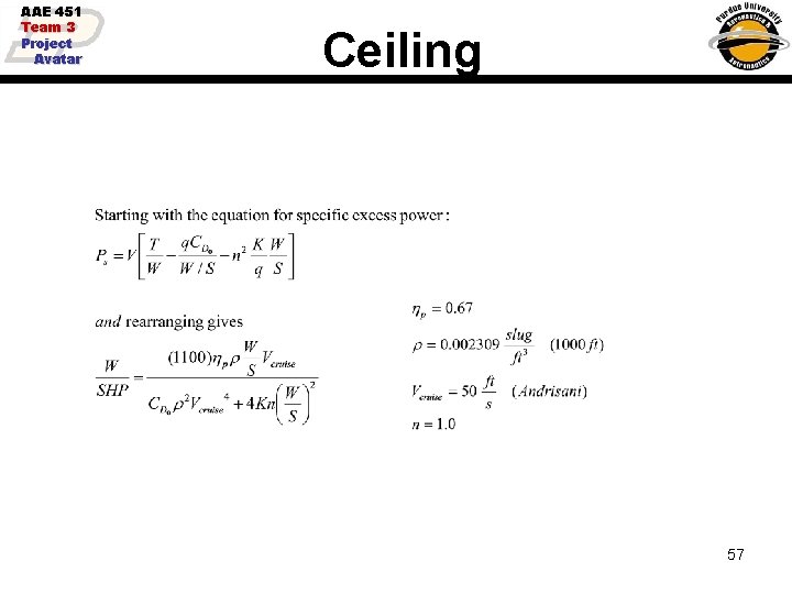 AAE 451 Team 3 Project Avatar Ceiling 57 