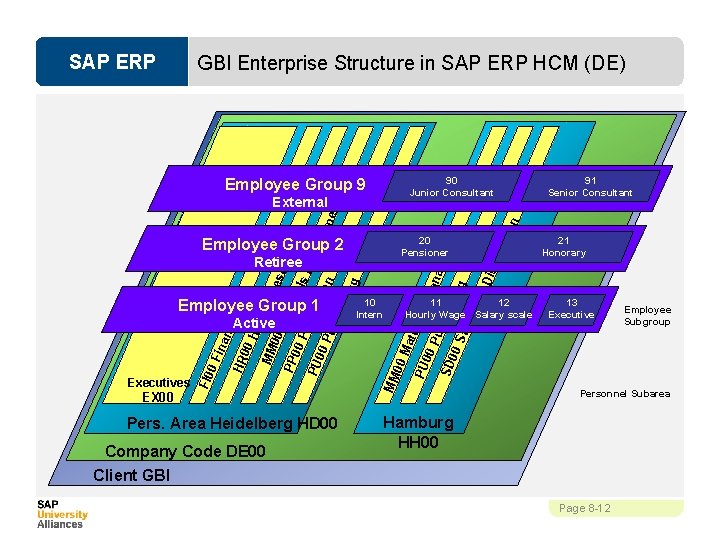 SAP ERP GBI Enterprise Structure in SAP ERP HCM (DE) 20 Pensioner Employee Group