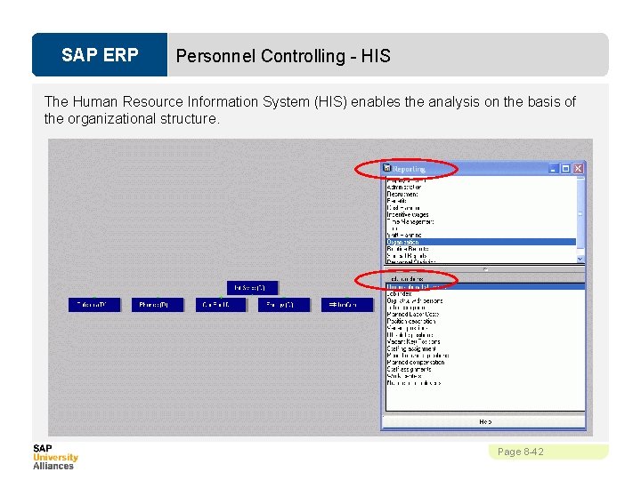 SAP ERP Personnel Controlling - HIS The Human Resource Information System (HIS) enables the