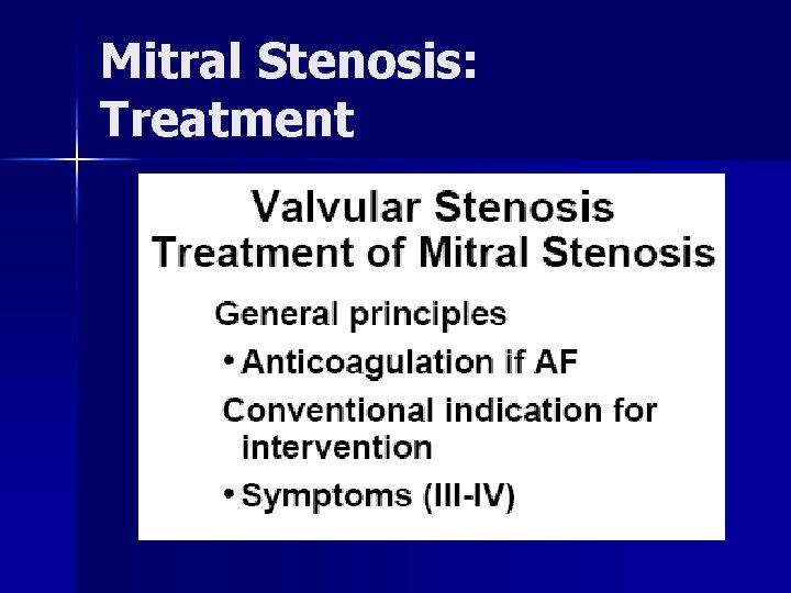 Mitral Stenosis: Treatment 