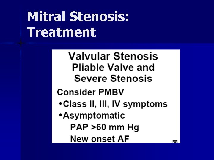 Mitral Stenosis: Treatment 