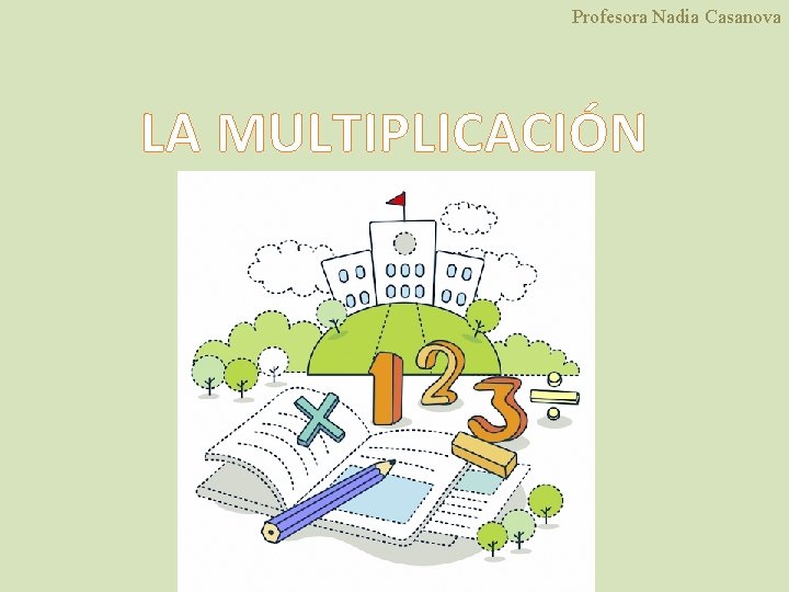 Profesora Nadia Casanova LA MULTIPLICACIÓN 