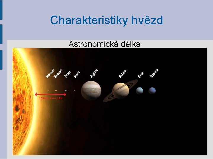 Charakteristiky hvězd Astronomická délka 14 