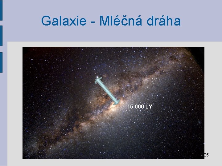 Galaxie - Mléčná dráha 15 000 LY 35 