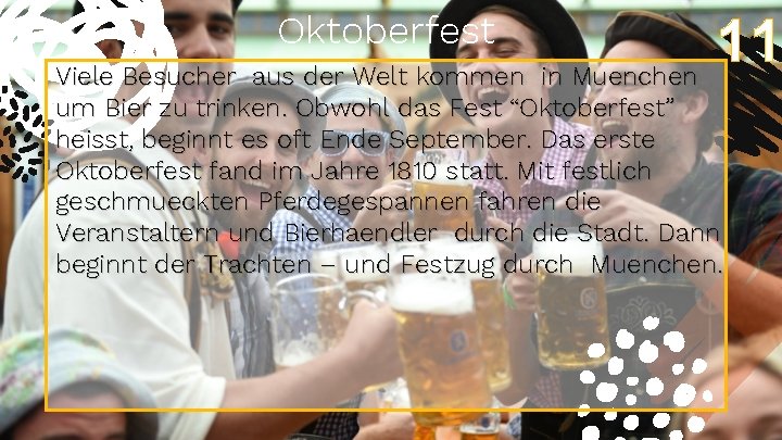 Oktoberfest 11 Viele Besucher aus der Welt kommen in Muenchen um Bier zu trinken.