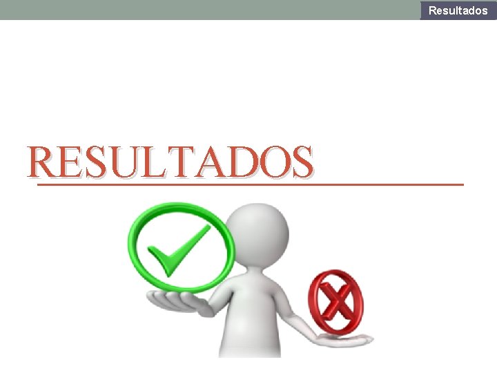Resultados RESULTADOS Resultados RESULTADOS
