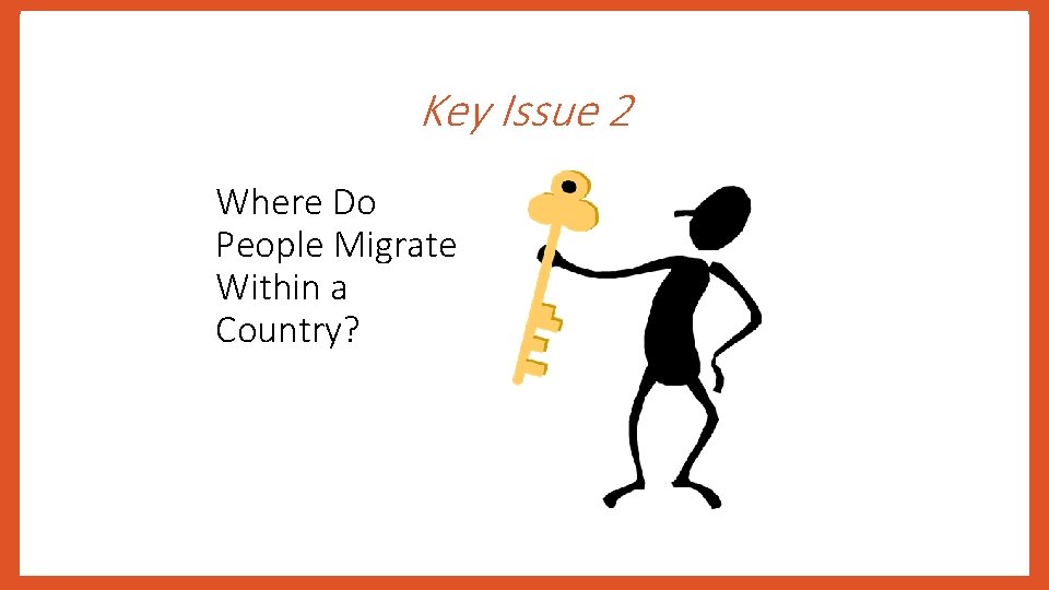 Key Issue 2 Where Do People Migrate Within a Country? 