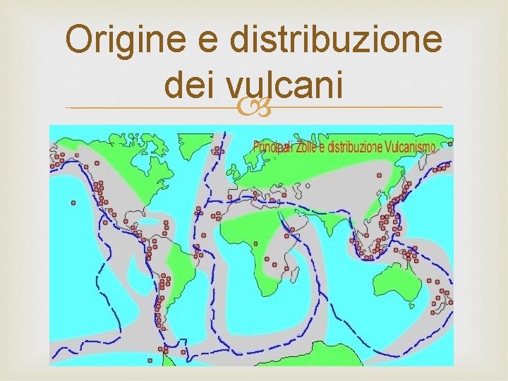 Origine e distribuzione dei vulcani 