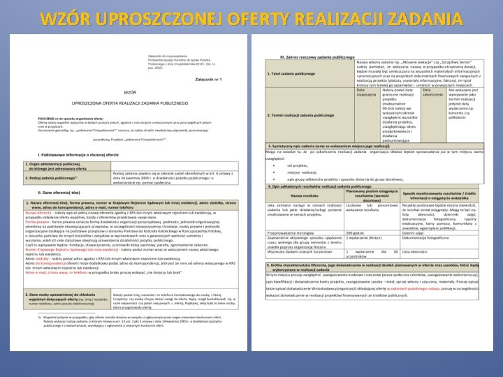 WZÓR UPROSZCZONEJ OFERTY REALIZACJI ZADANIA WZÓR UPROSZCZONEJ OFERTY REALIZACJI ZADANIA