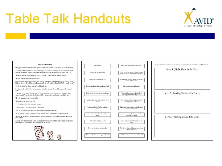 Table Talk Handouts 