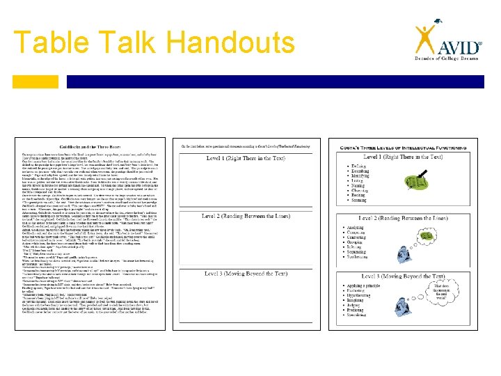 Table Talk Handouts 
