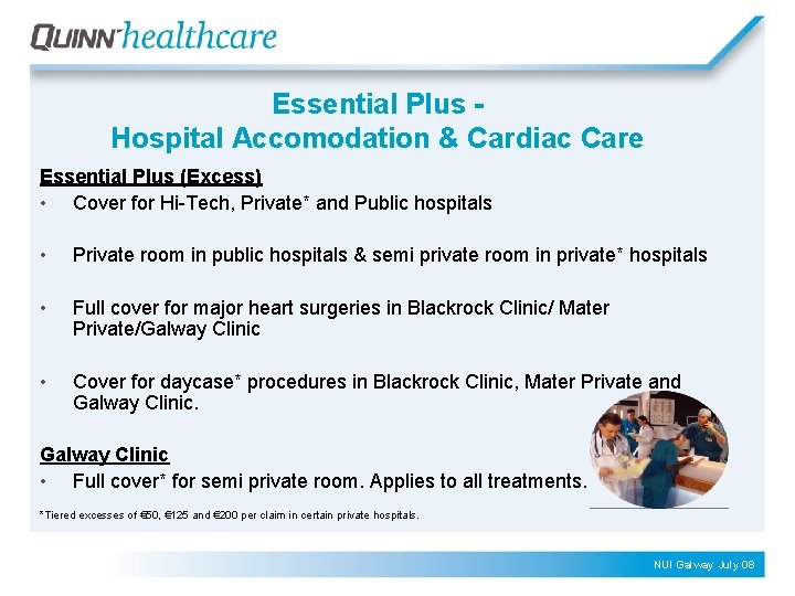 Essential Plus Hospital Accomodation & Cardiac Care Essential Plus (Excess) • Cover for Hi-Tech,