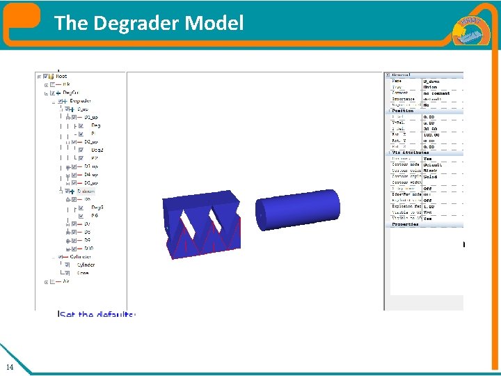 The Degrader Model FLAIR Slow but accurate Many parameters Simple GEO • Fast but