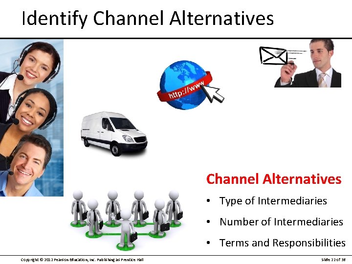 Identify Channel Alternatives • Type of Intermediaries • Number of Intermediaries • Terms and