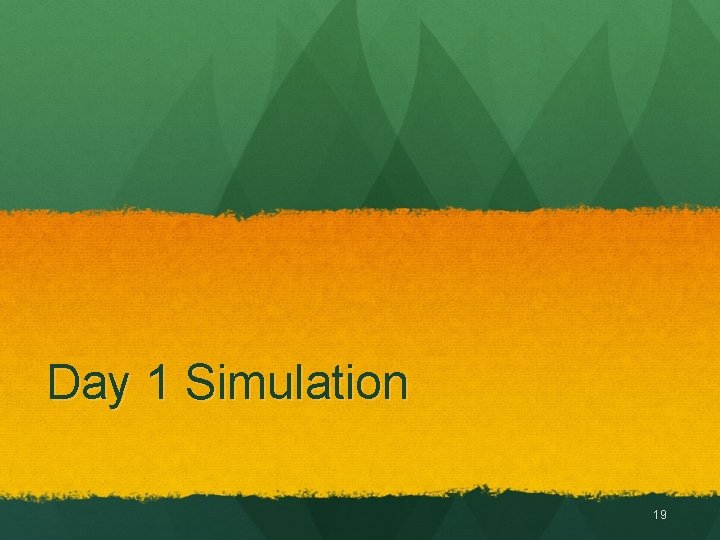 Day 1 Simulation 19 