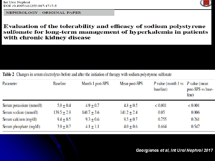 Georgianos et al, Int Urol Nephrol 2017 